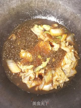 白菜炖红薯粉的做法
