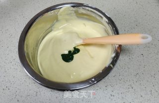6寸绿茶粉古早蛋糕的做法步骤：12