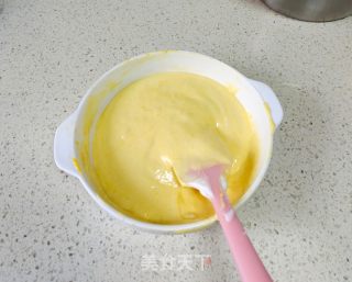 6寸绿茶粉古早蛋糕的做法步骤：9