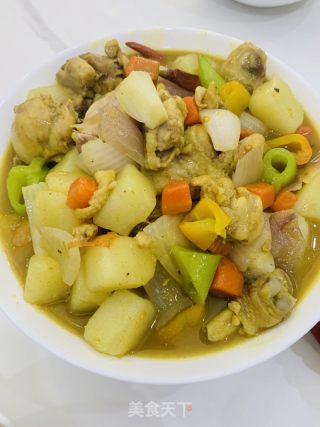 咖喱土豆鸡的做法步骤：6