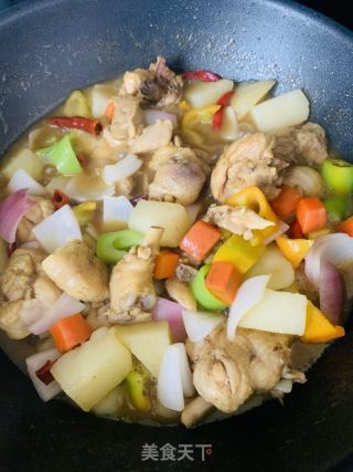 咖喱土豆鸡的做法步骤：5