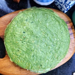 菠菜煎饼的做法