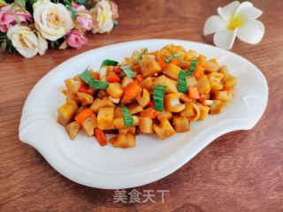 糖醋藕丁的做法