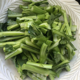 虾油炒菜心的做法步骤：4