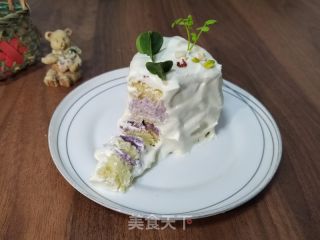 紫薯芋泥夹心蛋糕的做法