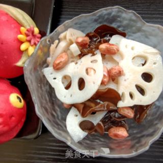 木耳花生拌藕片的做法