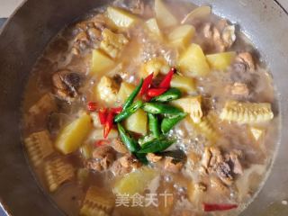 糯玉米土豆炖鸡腿的做法步骤：20