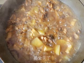 糯玉米土豆炖鸡腿的做法步骤：18