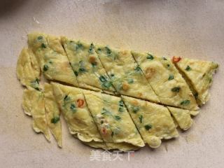 鸡毛菜鸡蛋煎饼的做法步骤：12