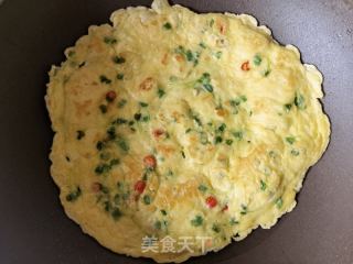鸡毛菜鸡蛋煎饼的做法步骤：11