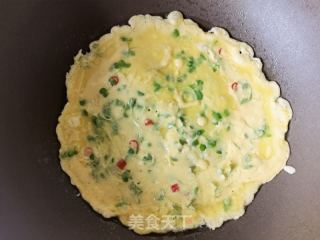 鸡毛菜鸡蛋煎饼的做法步骤：8