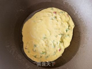 鸡毛菜鸡蛋煎饼的做法步骤：7