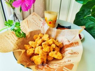 空气炸锅版/减脂美食炸鸡米花的做法步骤：6
