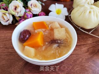南瓜雪梨银耳羹的做法