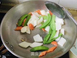 山药炒荷兰豆的做法步骤：6