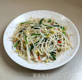 爽口炒豆芽的做法步骤：6
