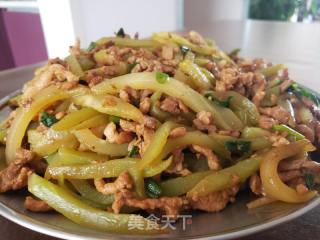 莴笋炒肉丝的做法步骤：8