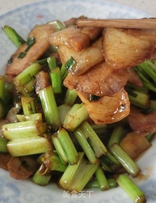 菜苔炒肉片的做法