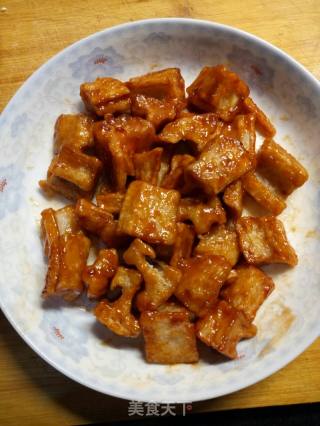 糖醋藕丁的做法