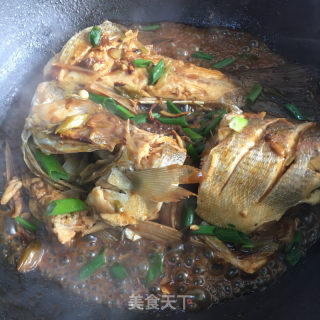 红烧海鲈鱼的做法步骤：7