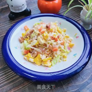 猪头肉虾仁炒饭的做法