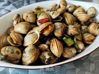 辣炒花蛤的做法步骤：11