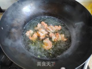 虾仁白果炒甜豆的做法步骤：4