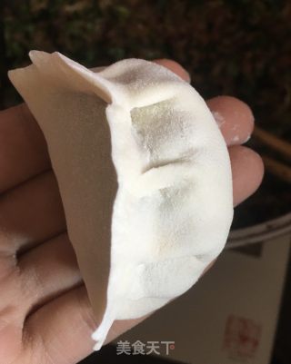 萝卜香菜牛肉水煎饺的做法步骤：9