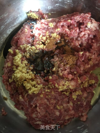 萝卜香菜牛肉水煎饺的做法步骤：5
