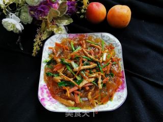 肉丝拉皮的做法