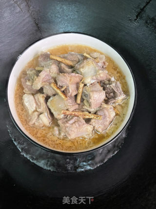 五指毛桃蒸排骨的做法步骤：9