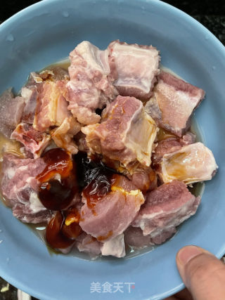 五指毛桃蒸排骨的做法步骤：5