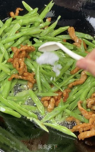 快手四季豆炒肉的做法步骤：8