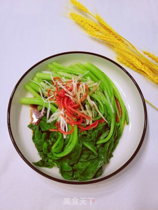 白灼菜心的做法
