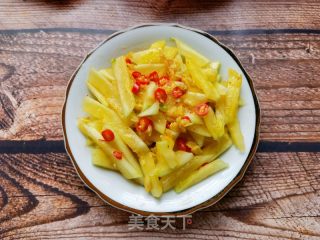 蒜泥小米椒拌西瓜皮的做法