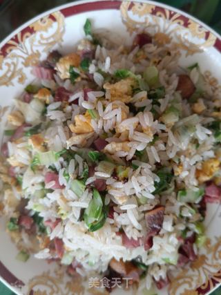 腊肉丁炒饭