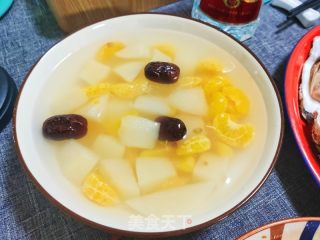 红枣雪梨橘子水的做法