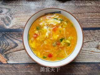 西红柿豆芽蛋花汤的做法步骤：18
