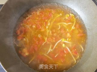 西红柿豆芽蛋花汤的做法步骤：13