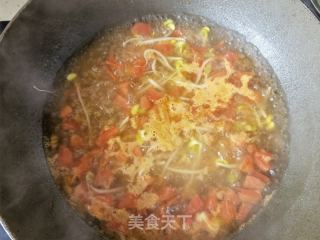 西红柿豆芽蛋花汤的做法步骤：12