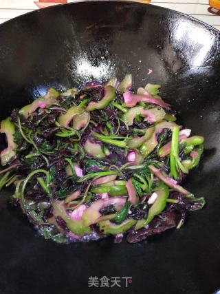 苦瓜炒苋菜的做法步骤：6