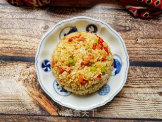 小米椒芹菜火腿肠炒饭