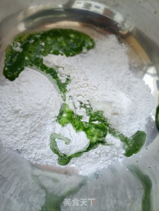 艾草糯米圆子的做法步骤：9