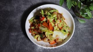 五花肉炒西蓝花花菜的做法