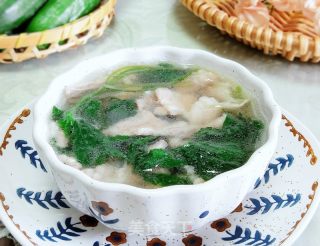 珍珠花菜瘦肉汤的做法步骤：7