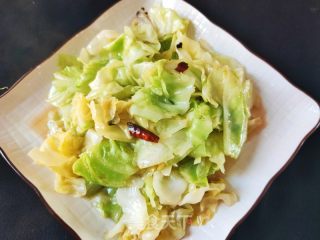 清炒洋白菜的做法步骤：7