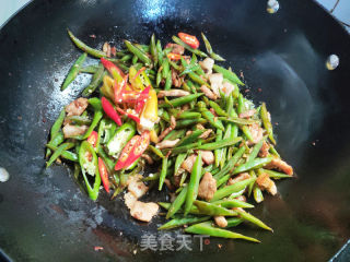 长扁豆炒肉的做法步骤：12