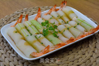 清蒸冬瓜虾仁卷的做法