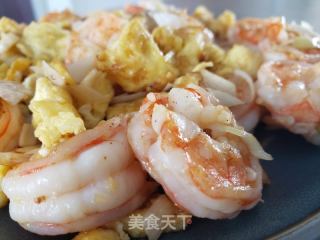 虾仁炒鸡蛋的做法