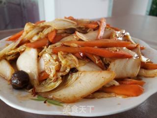 辣瓣酱炒白菜的做法